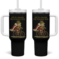 Chaotic Frog Meme Tumbler With Handle Off To Unsettle The Common Folk Vintage Unhinged Humor