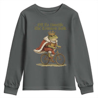 Chaotic Frog Meme Youth Sweatshirt Off To Unsettle The Common Folk Vintage Unhinged Humor