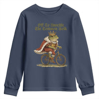 Chaotic Frog Meme Youth Sweatshirt Off To Unsettle The Common Folk Vintage Unhinged Humor