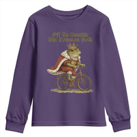 Chaotic Frog Meme Youth Sweatshirt Off To Unsettle The Common Folk Vintage Unhinged Humor