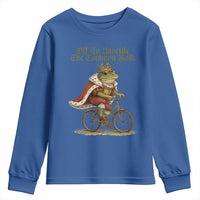 Chaotic Frog Meme Youth Sweatshirt Off To Unsettle The Common Folk Vintage Unhinged Humor