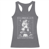 Frog Meme Racerback Tank Top Thats It Youre Going In The Soup Funny Weirdcore