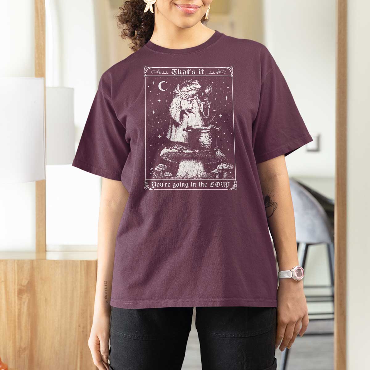 Frog Meme T Shirt For Women Thats It Youre Going In The Soup Funny Weirdcore