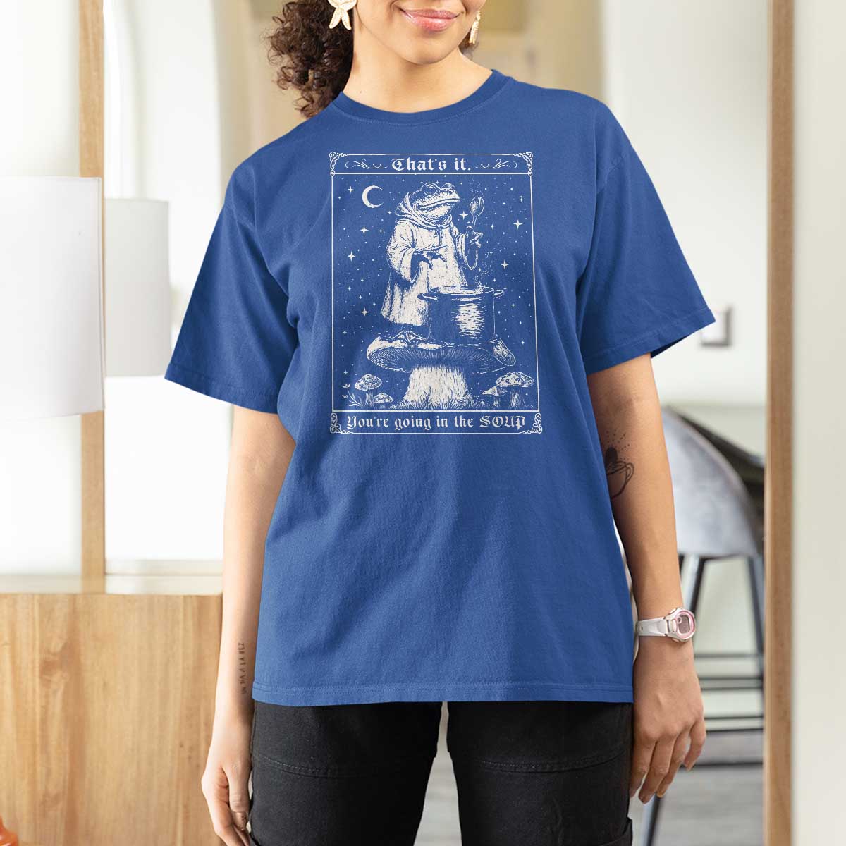 Frog Meme T Shirt For Women Thats It Youre Going In The Soup Funny Weirdcore