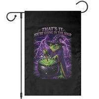 Frog Meme Garden Flag Vintage Graphic Thats It Youre Going In The Soup