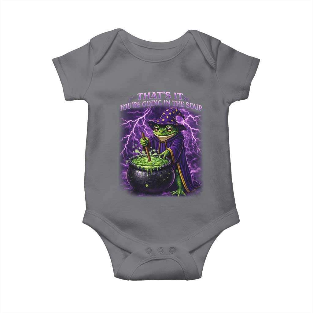 Frog Meme Baby Onesie Vintage Graphic Thats It Youre Going In The Soup