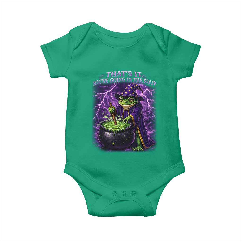 Frog Meme Baby Onesie Vintage Graphic Thats It Youre Going In The Soup