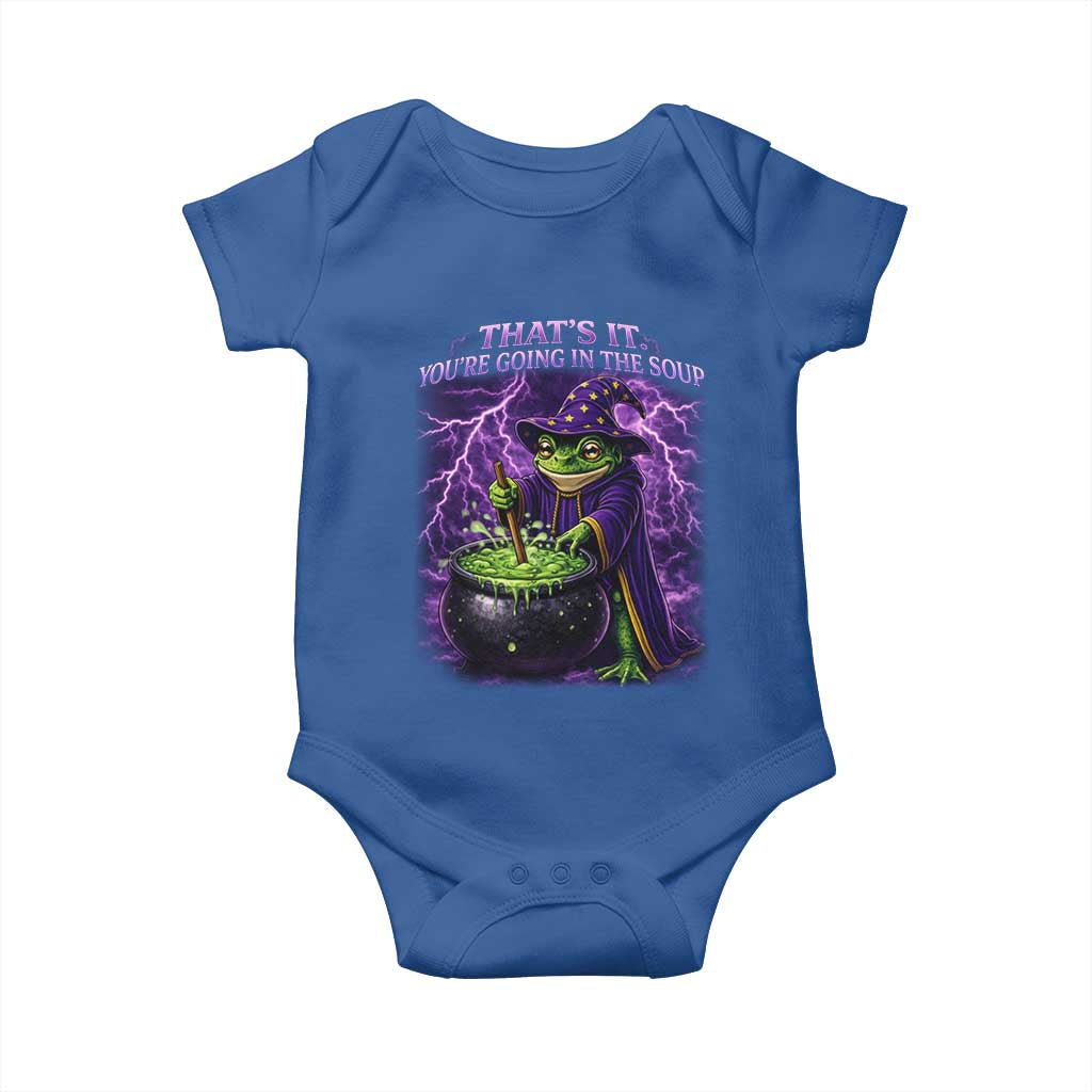 Frog Meme Baby Onesie Vintage Graphic Thats It Youre Going In The Soup