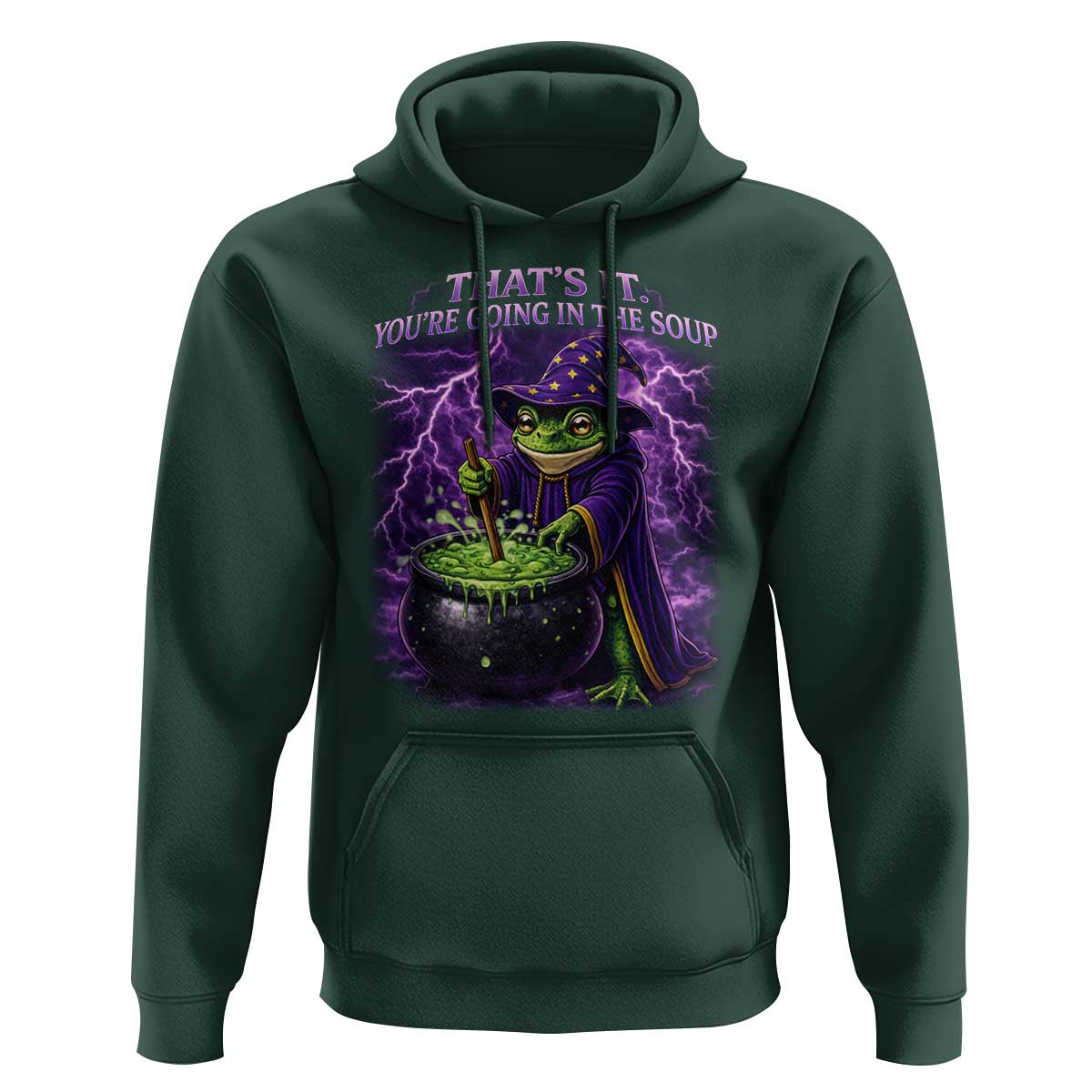 Frog Meme Hoodie Vintage Graphic Thats It Youre Going In The Soup