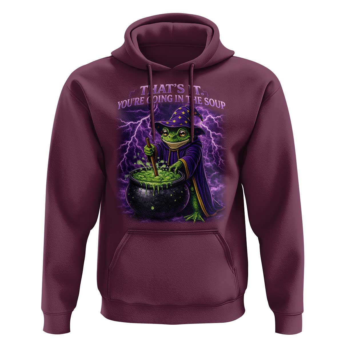 Frog Meme Hoodie Vintage Graphic Thats It Youre Going In The Soup