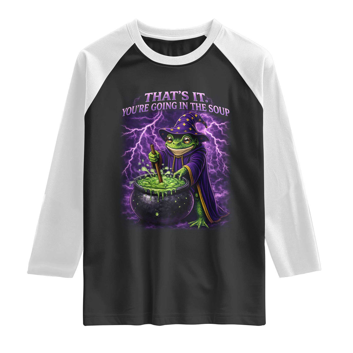 Frog Meme Raglan Shirt Vintage Graphic Thats It Youre Going In The Soup