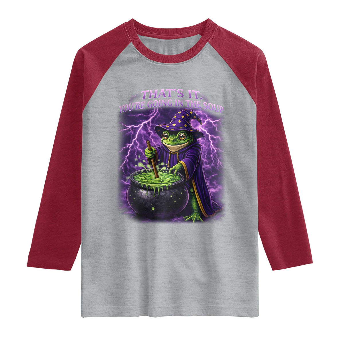 Frog Meme Raglan Shirt Vintage Graphic Thats It Youre Going In The Soup