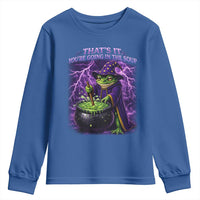 Frog Meme Youth Sweatshirt Vintage Graphic Thats It Youre Going In The Soup
