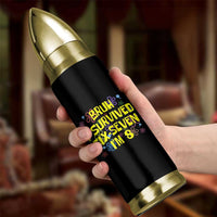 8th Birthday Bullet Tumbler Im 8 Year Old Bruh I Survived 67 Colorful Bubble Flower