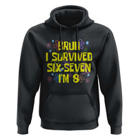 8th Birthday Hoodie Im 8 Year Old Bruh I Survived 67 Colorful Bubble Flower