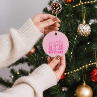8th Birthday Girls Ceramic Ornament Bruh Its My 8 Bday Eight Years Old
