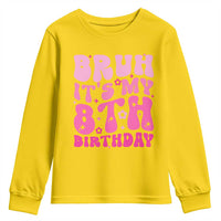8th Birthday Girls Youth Sweatshirt Bruh Its My 8 Bday Eight Years Old