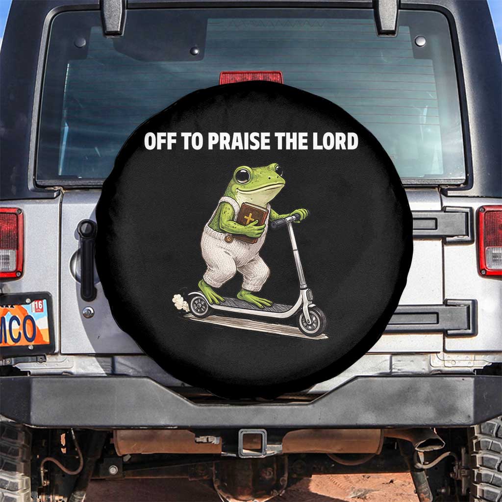 Funny Christian Frog Spare Tire Cover Off To Praise The Lord