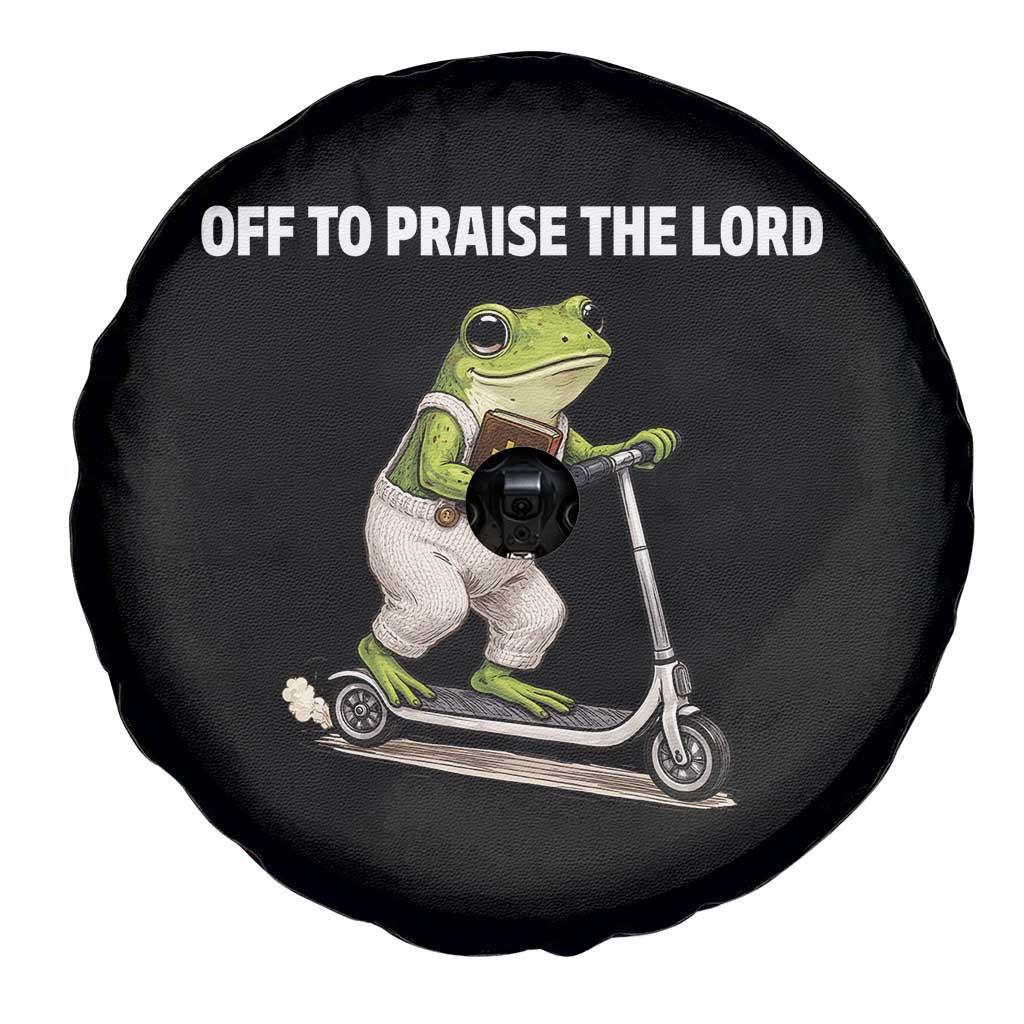 Funny Christian Frog Spare Tire Cover Off To Praise The Lord