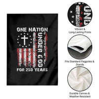 250 Years Anniversary Garden Flag 250th Independence Day Freedom One Nation Under God US Flag
