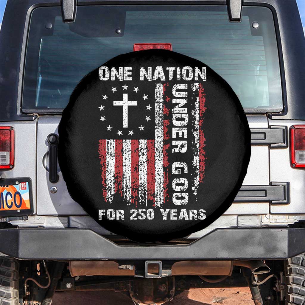 250 Years Anniversary Spare Tire Cover 250th Independence Day Freedom One Nation Under God US Flag