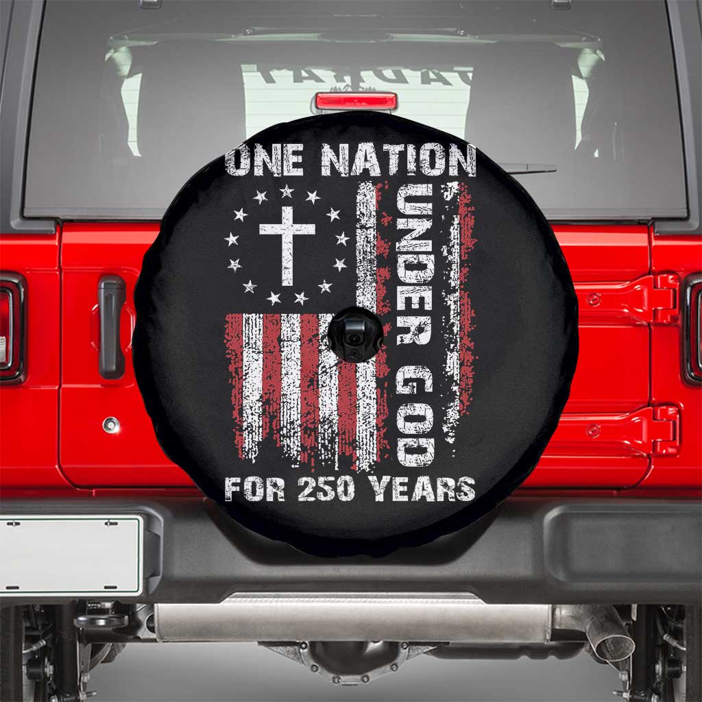 250 Years Anniversary Spare Tire Cover 250th Independence Day Freedom One Nation Under God US Flag