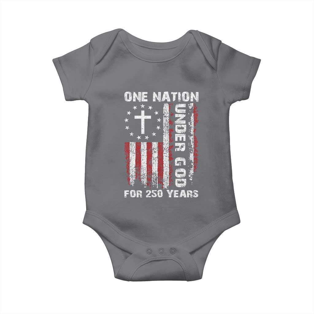 250 Years Anniversary Baby Onesie 250th Independence Day Freedom One Nation Under God US Flag
