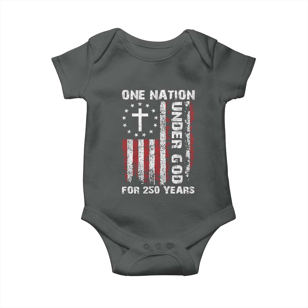 250 Years Anniversary Baby Onesie 250th Independence Day Freedom One Nation Under God US Flag