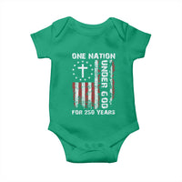 250 Years Anniversary Baby Onesie 250th Independence Day Freedom One Nation Under God US Flag
