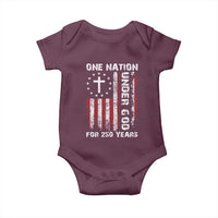 250 Years Anniversary Baby Onesie 250th Independence Day Freedom One Nation Under God US Flag