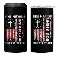 250 Years Anniversary 4 in 1 Can Cooler Tumbler 250th Independence Day Freedom One Nation Under God US Flag