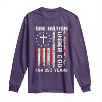 250 Years Anniversary Long Sleeve Shirt 250th Independence Day Freedom One Nation Under God US Flag