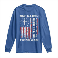 250 Years Anniversary Long Sleeve Shirt 250th Independence Day Freedom One Nation Under God US Flag