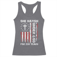 250 Years Anniversary Racerback Tank Top 250th Independence Day Freedom One Nation Under God US Flag