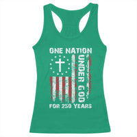 250 Years Anniversary Racerback Tank Top 250th Independence Day Freedom One Nation Under God US Flag