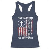 250 Years Anniversary Racerback Tank Top 250th Independence Day Freedom One Nation Under God US Flag