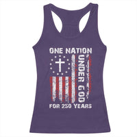 250 Years Anniversary Racerback Tank Top 250th Independence Day Freedom One Nation Under God US Flag