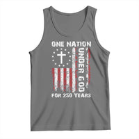250 Years Anniversary Tank Top 250th Independence Day Freedom One Nation Under God US Flag