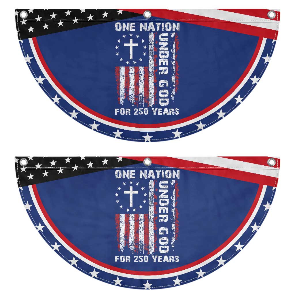 250 Years Anniversary Patriotic Fan Flag 250th Independence Day Freedom One Nation Under God US Flag