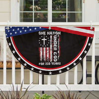 250 Years Anniversary Patriotic Fan Flag 250th Independence Day Freedom One Nation Under God US Flag