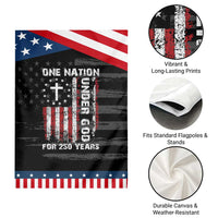 250 Years Anniversary Garden Flag 250th Independence Day Freedom One Nation Under God US Flag