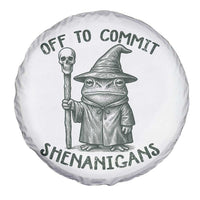 Wizard Frog Spare Tire Cover Funny Off to Commit Shenanigans