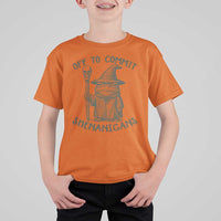 Wizard Frog T Shirt For Kid Funny Off to Commit Shenanigans