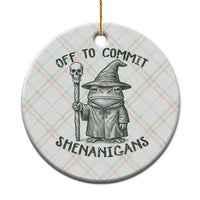 Wizard Frog Ceramic Ornament Funny Off to Commit Shenanigans