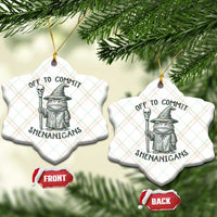 Wizard Frog Ceramic Ornament Funny Off to Commit Shenanigans