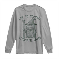 Wizard Frog Long Sleeve Shirt Funny Off to Commit Shenanigans