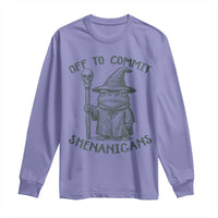 Wizard Frog Long Sleeve Shirt Funny Off to Commit Shenanigans