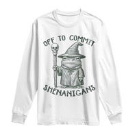 Wizard Frog Long Sleeve Shirt Funny Off to Commit Shenanigans