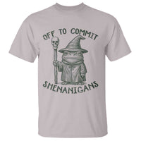 Wizard Frog T Shirt Funny Off to Commit Shenanigans