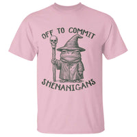 Wizard Frog T Shirt Funny Off to Commit Shenanigans